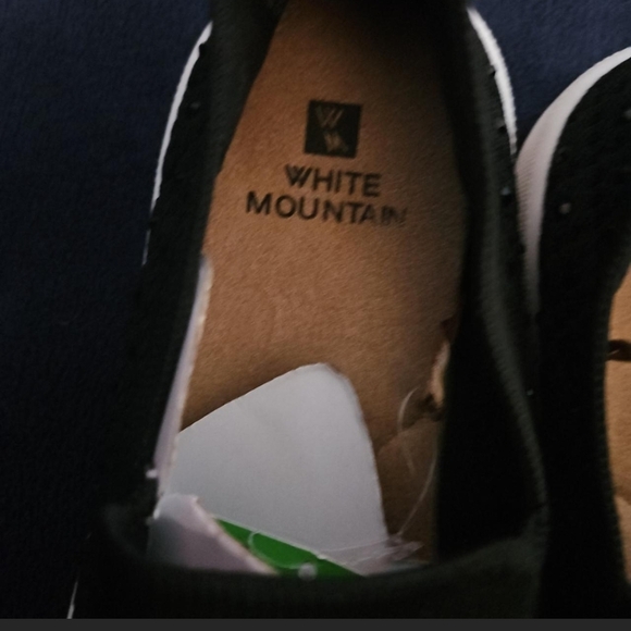 White Mountain Men's Black Textured Loafers Size 7 Nwt - Picture 2 of 3